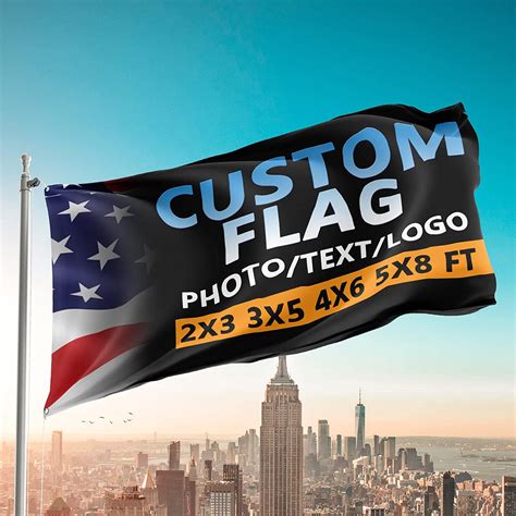 custom flag 2x3 ft customizable flags add your own text photo logo personalized