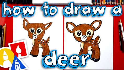 How To Draw A Baby Deer Art For Kids Hub