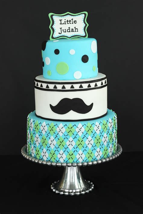 The most important thing to get you started to planning your baby shower is picking a theme. A Mustache Themed Baby Shower Cake for a Little-Man-To-Be ...