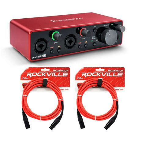 Focusrite Scarlett 2i2 3rd Gen 192khz Usb Audio Recording Interface And