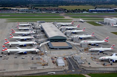 British Airways Aircraft At Terminal 5c In Heathrow Airport Kenneth