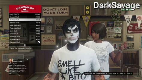 How To Look Like A Tryhard In Gta 5halloween Face Paintshow To Keep