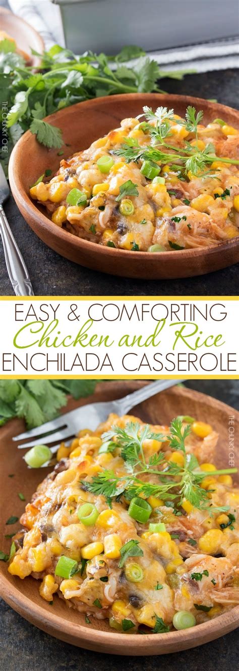 My tips for a truly juicy, oven baked chicken breast: Chicken and Rice Enchilada Casserole - The Chunky Chef