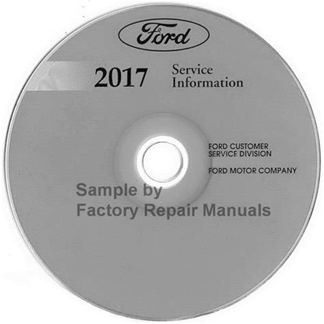 2017 Ford Escape Factory Service Manual Cd Original Shop Repair