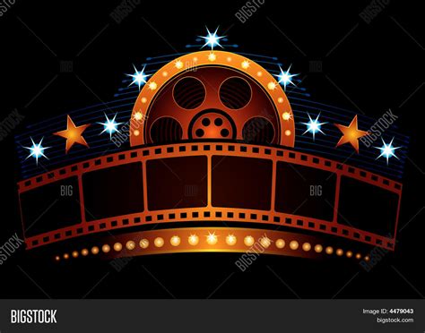 Cinema Neon Vector And Photo Free Trial Bigstock