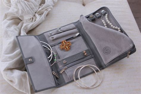 Saffiano Leather Travel Jewelry Case Jewelry Organizer By Etsy