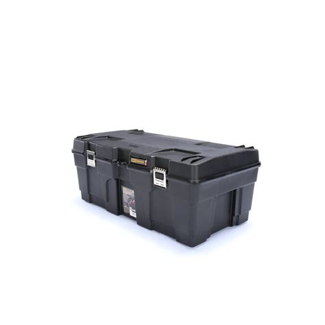 Contico 23 Gallon Black Plastic Storage Trunk In The Storage Trunks