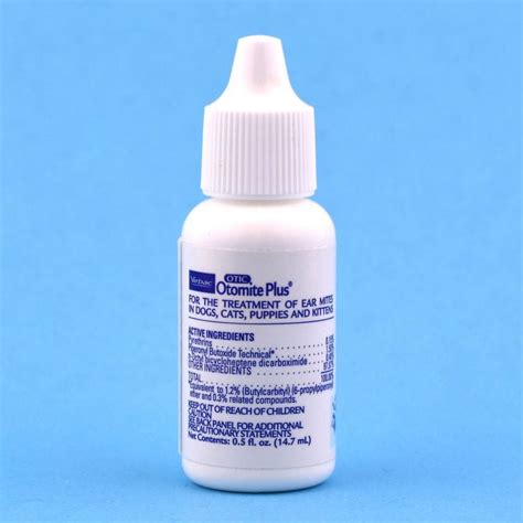 Otomite Plus Ear Mite Meds For Dogs And Cats Vetrxdirect
