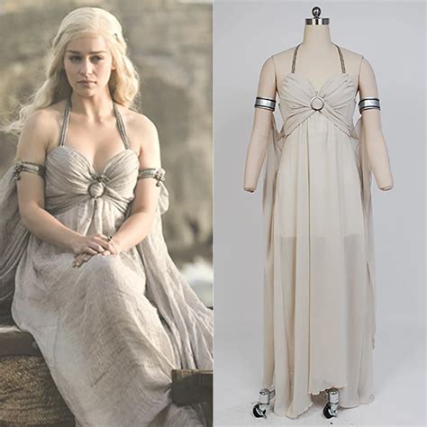 Game Of Thrones Costume Cosplay Daenerys Targaryen Mother Of Dragons Dress Costume Adult Women