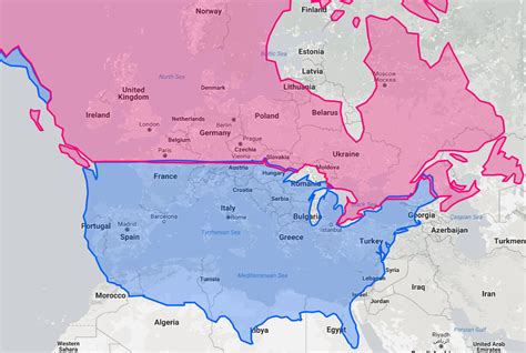 What City In Europe Or North America Is On The Same Latitude As Yours