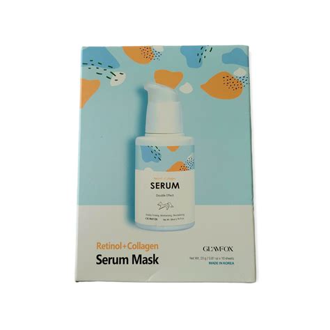 Glamfox Retinol And Collagen Serum Mask Skin Zephyr