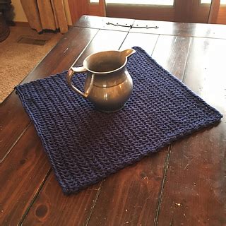 Maybe you would like to learn more about one of these? Ravelry: Simple Square Table Scarf pattern by Dayna Scoles