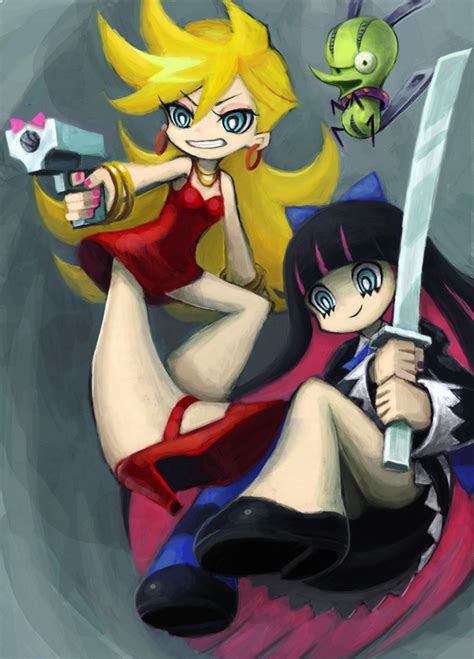 Stocking Panty And Chuck Panty And Stocking With Garterbelt Drawn By