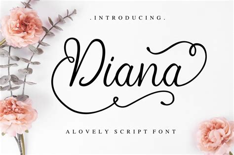 Diana Font By Mangsv · Creative Fabrica Modern Calligraphy Fonts