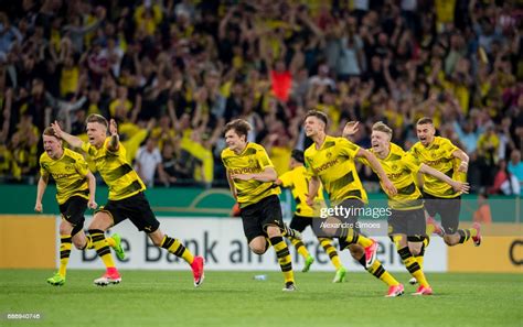 The U19 team of Borussia Dortmund celebrates the Championship win