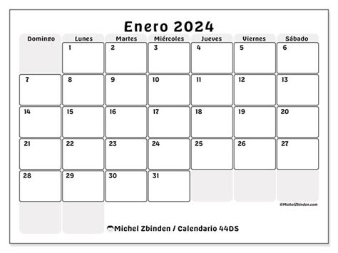 Calendario Enero 2024 Cajas Ds Michel Zbinden Us