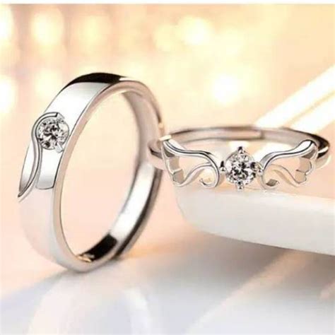 Toko cincin nikah palladium nya sudah sampai gresik trimakasih mataram jewellery. Cincin nikah perak lapis emas putih Wing legacy import silver batu zirconia | Shopee Indonesia