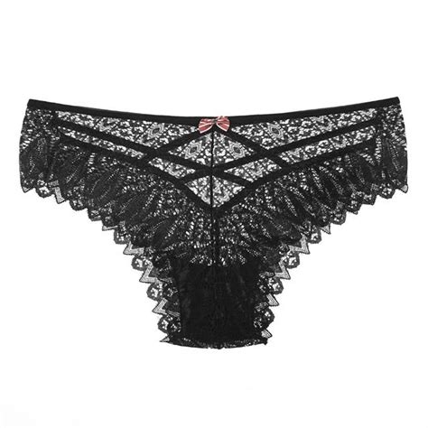 Cheap Termezy New Panties Women Lace Underwear Sexy Low Waist Briefs Hollow Out G String