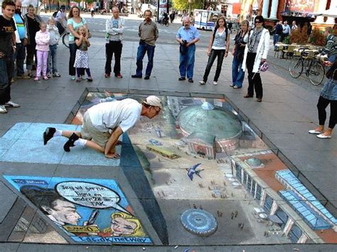 3d Optical Illusion Street Art Watching People Hd Art