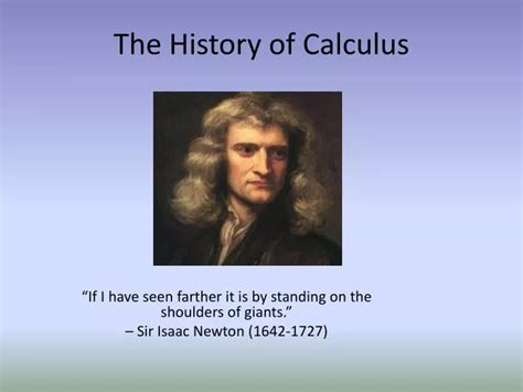 Ppt The History Of Calculus Powerpoint Presentation Free Download