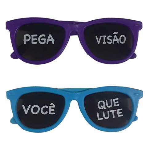 Óculos Escuro Balada Colorido com Frases Extra Festas
