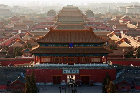 Ming Dynasty Forbidden City View Beijing Architecture Chinese