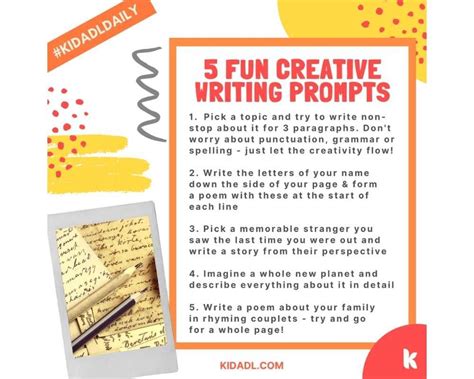 25 Creative Writing Prompts For Ks1 And Ks2 By Kidadl Writing Prompts