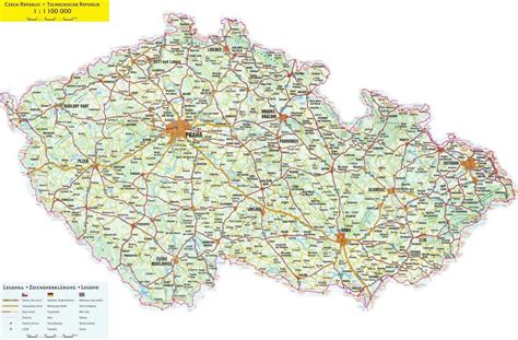 En el mapa del mundo, usted encontrará todas las cartas: Mapa de la República Checa - Mapa de la República Checa ...