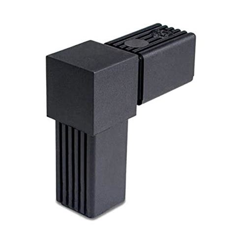 Connector Right Angle For Square Tube Joint 2 Way Pipe Profile Plastic