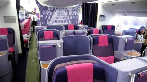 Cabin Tour Thai Airways Internationals New Boeing 777 300er Youtube