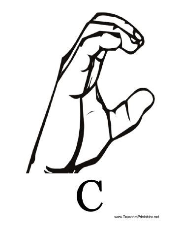 The use of the hands to represent individual letters of a written alphabet is called 'fingerspelling'. Sign Language with C | Sign language letters, Sign language book, Sign ...