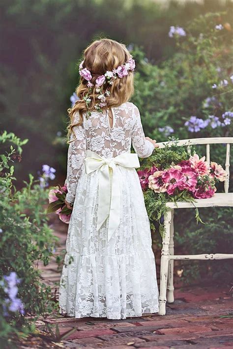 Flower Girl Dresses Country Flower Girl Dresses Vintage Lace Flower Girls Country Wedding