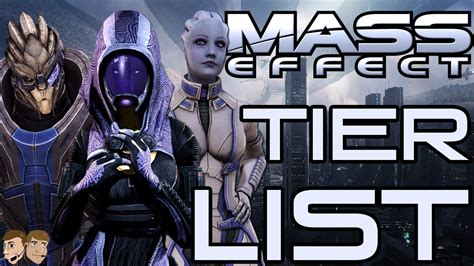 Definitive Mass Effect Squadmates Tier List Youtube