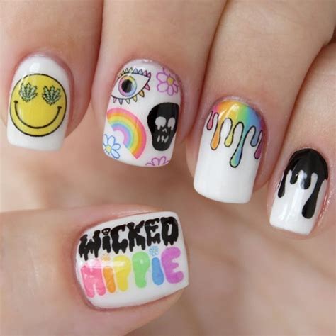 See This Instagram Photo By Nailpopllc • 282 Likes Hippie Nails