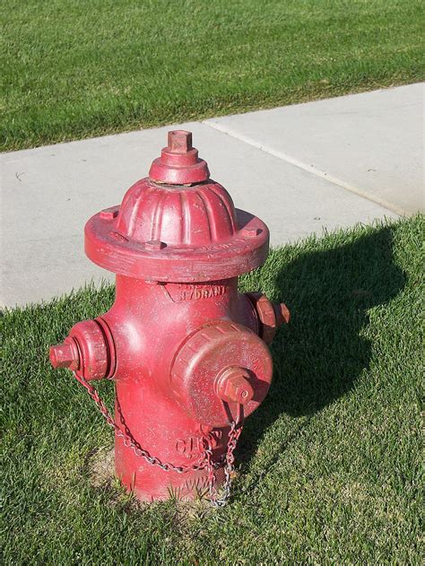 Hd Wallpaper Fire Hydrant Valve Red Extinguisher Sidewalk Street