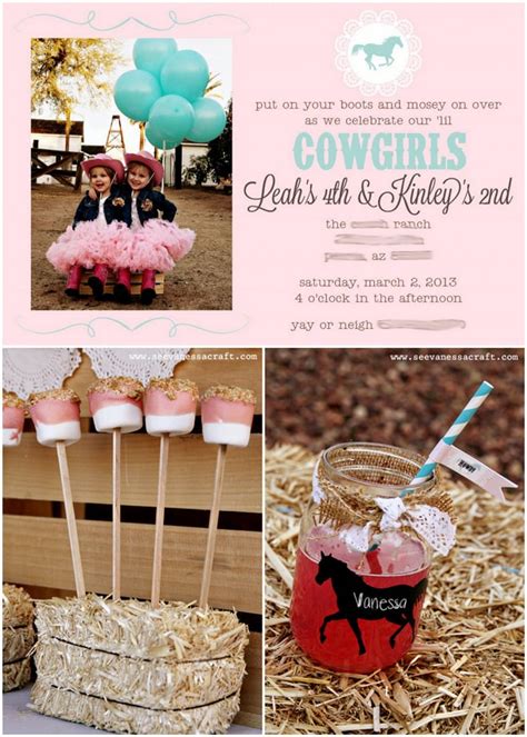 Items similar to cowgirl birthday, cowgirl birthday decorations, cowgirl invitation, cowgirl party, western birthday, printable deluxe package,cowgirl banner on etsy. Pink and Aqua Cowgirl Themed Birthday Party! | Pizzazzerie