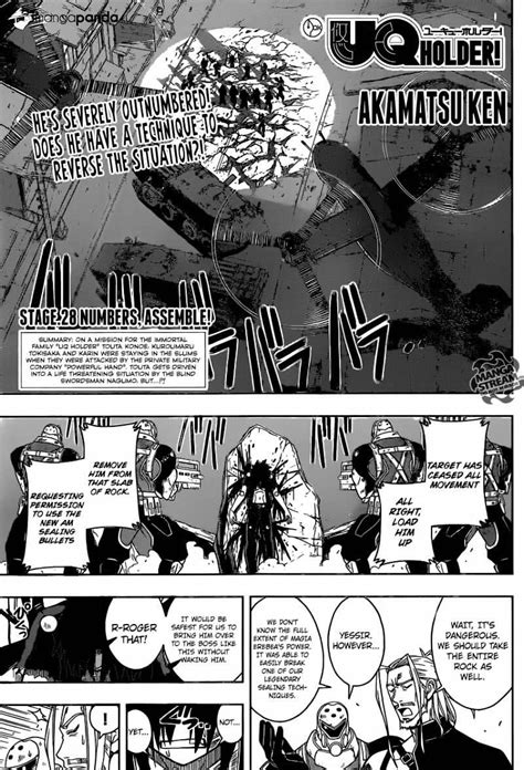 Sekai saikou no ansatsusha, isekai kizoku ni tensei suru. Read Manga UQ Holder! - Chapter 28 - Read Manga Online ...