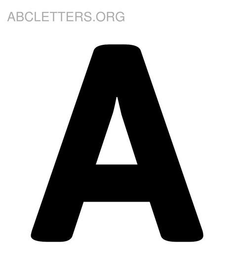 Big Printable Abc Letters A Abc Moldes Pinterest English Alphabet