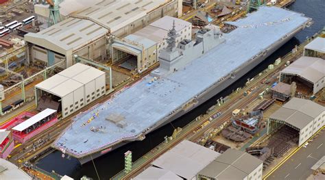 Defense Studies Japan Launches Second Izumo Class Helicopter Carrier