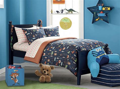 American Kids Woodland Safari Boy 5 Piece Bed In A Bag Bedding Set