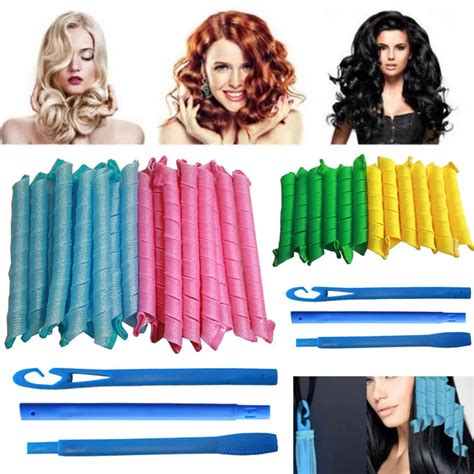 30 Pcs Set 65cm 50cm 45cm 30cm Long Hair Rollers Magic Roller Magic Curler Hair Curlers Spiral