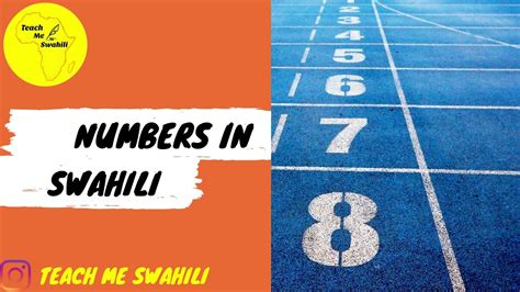 Swahili Numbers 1 20 Youtube