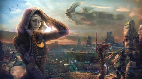 Wallpaper Tali Zorah Mass Effect Aliens Vas Normandy Girls Space