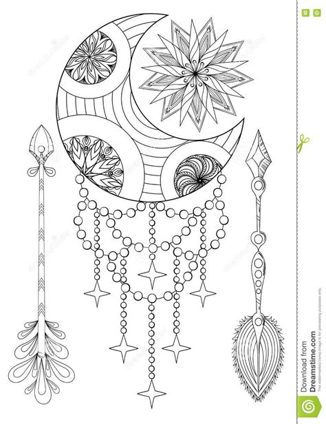 Celestial Moon And Stars Pages For Adults Coloring Pages