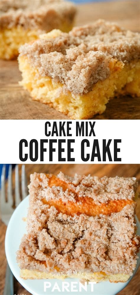 The site may earn a commission on some products. Cake Mix Coffee Cake is the Perfect Family Breakfast • The ...