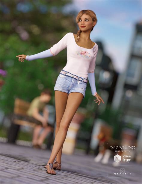 Summer Trend Outfit For Genesis 3 Females Daz 3d