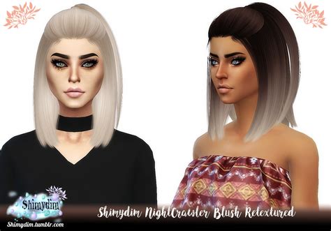 Shimydim Nightcrawlers Bronze Hair Retextured Sims 4 Hairs Images