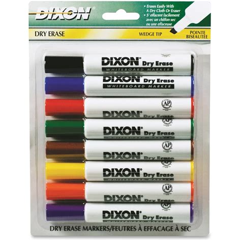Dixon Wedge Tip Dry Erase Markers Grand And Toy