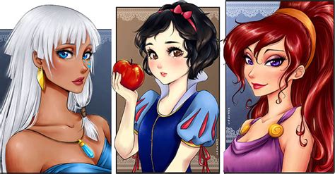 Anime Disney Princesses Fan Art Media Chomp