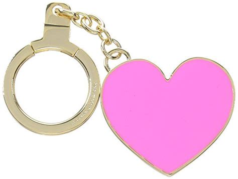 kate spade new york Things We Love Heart Keychain, Flo Pink | Heart keychain, Keychain, We love ...